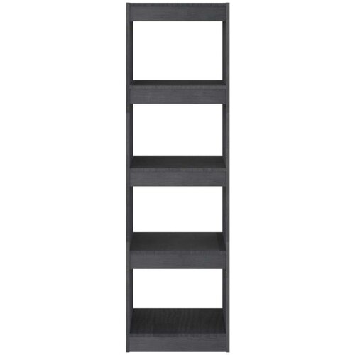 VidaXL knjižna omara za razdelitev prostora siva 40x30x135,5 cm Slike