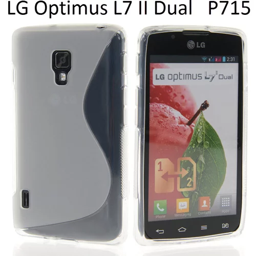  Gumijasti / gel etui S-Line za LG Optimus L7 II Dual P715 - prozorni