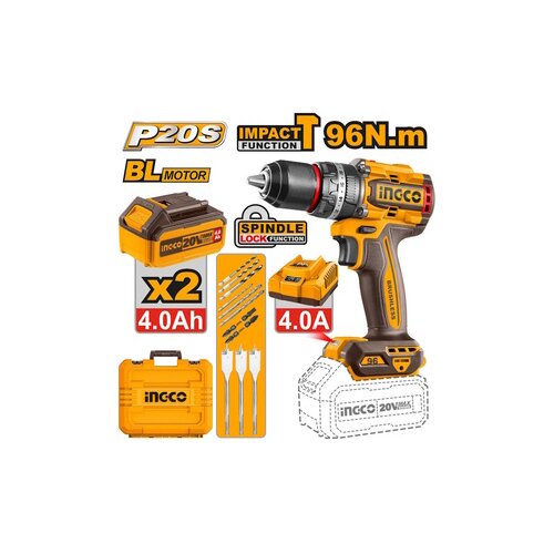 Ingco aku udarna bu&scaron;ilica 96NM 2x4Ah CIDLI209686E Cene