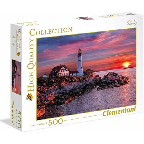 Clementoni puzzle 500 portland head light Slike