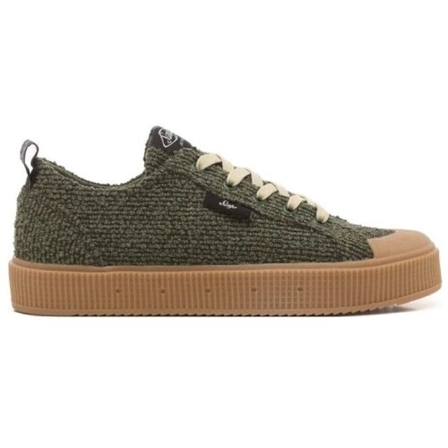 SANJO Nizke superge K230 Tweed - Olive Gum Zelena Slike