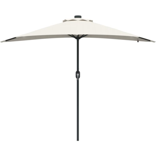 VidaXL vrtni suncobran pijesak 294 x 150 x 223 cm tkanina Slike