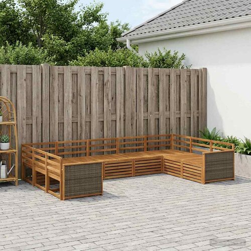 Setovi sofa 10 pcs Čvrsto drvo akacije Cene