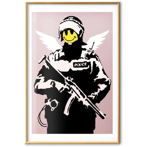  Plakat - Policeman 29.7x42 Zlatni okvir s margom Cene