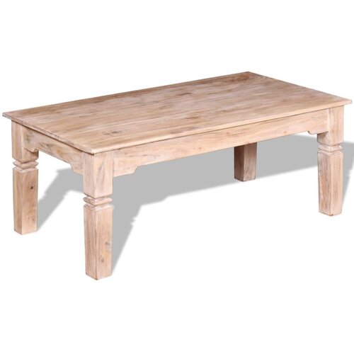 VidaXL Stolić za kavu od bagremovog drva 110 x 60 x 45 cm Slike