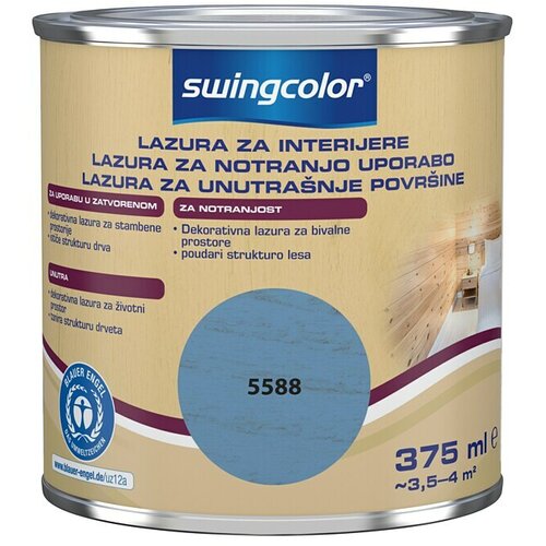 SWINGCOLOR Lazura za zaštitu drva (Plave boje, 375 ml, Na bazi vode) Cijene