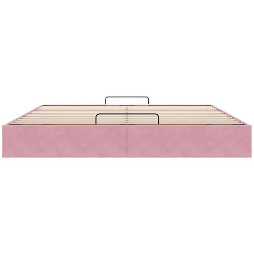 VidaXL Otomanski okvir kreveta bez madraca 90 x 200 cm bar&amp;scaron;unasti Slike