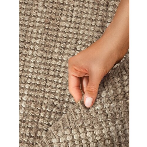 Hanse Home Sivo-rjava okrogla preproga iz jute &amp;oslash; 200 cm Boucl&amp;eacute; Jaipur &amp;ndash; Slike