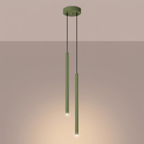 Sollux SL.2134 - Luster na sajli PASTELO 2xG9/8W/230V zelena Slike