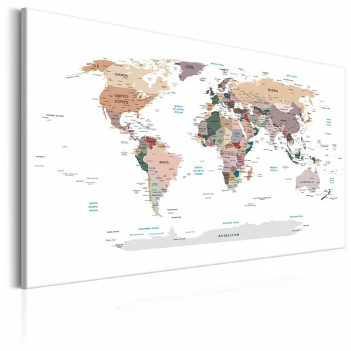  Slika - World Map: Where Today? 90x60