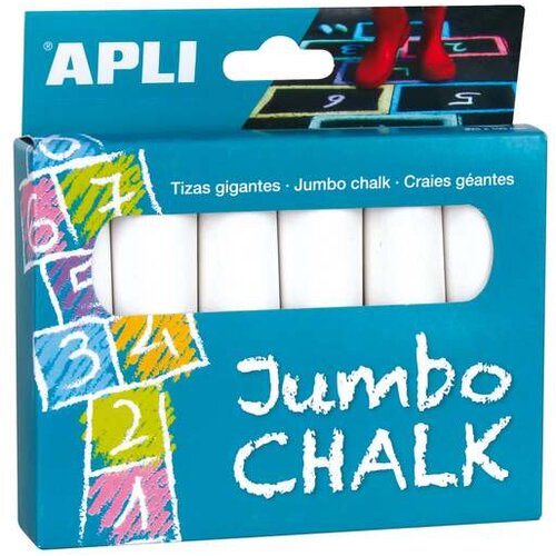 Apli Jumbo bele krede 6 kom Slike