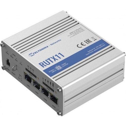 Teltonika Brezžični Usmerjevalnik AC1200 RUTX11 LTE6 2xSIM, BT, GPS, DIN Cene
