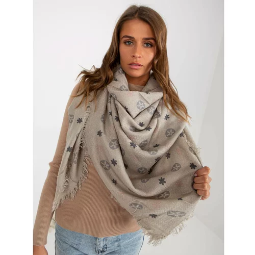 Fashion Hunters Wholesale online Women's gray patterned scarf