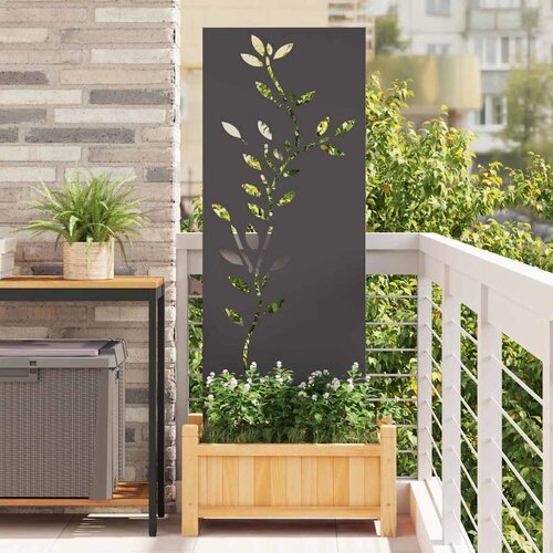 vidaXL Dekorativna ploča za vrt Crna 50 x 140 cm Cijene