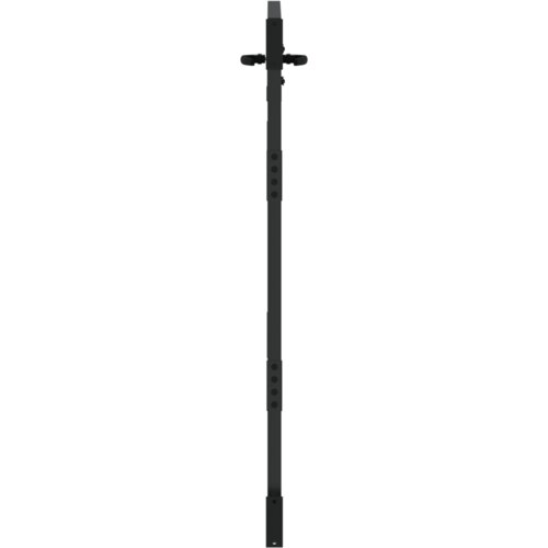 vidaXL Vrtna vrata Črna 105 x 125 cm Jeklo s prašnim premazom Cene