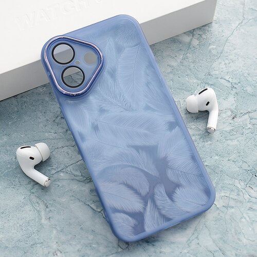  Maska za iPhone 16 Glitter Feather plava Cene