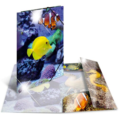 Herma Mapa z elastiko A3 PP, Glossy Riba Slike