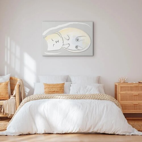  Slika - Sleepy Kitty (1 Part) Vertical 60x40 Standard Slike