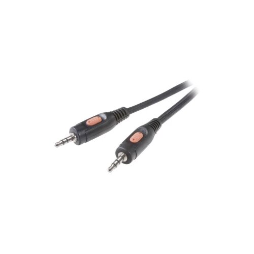 SpeaKa Professional JACK audio priključni kabel [1x JACK utikač 3.5 mm - 1x JACK utikač 3.5 mm] 2.50 m crn Cijene