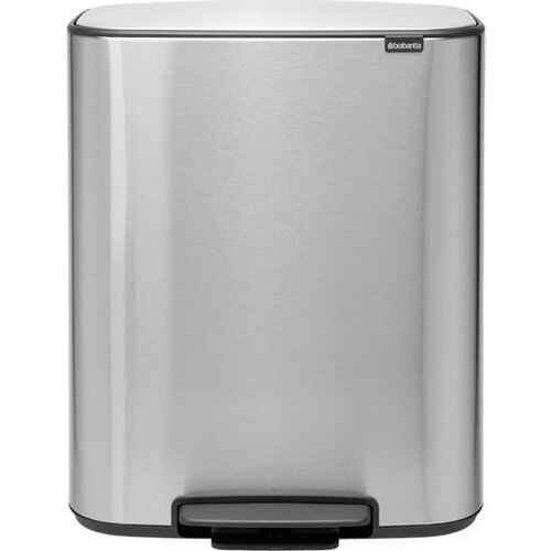 Brabantia Ko&amp;scaron; za odpadke s pedalom Bo, 2 x 30L - Matt Steel Fingerprint Proof Slike