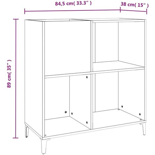 VidaXL Ormarić za ploče boja hrasta 84 5x38x89 cm konstruirano drvo Slike