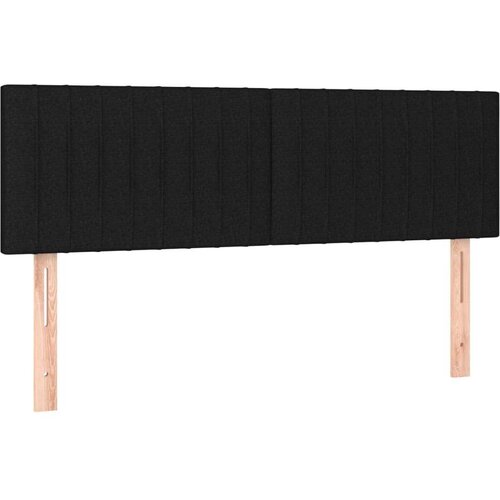  Uzglavlja 2 kom crna 72 x 5 x 78/88 cm od tkanine Slike