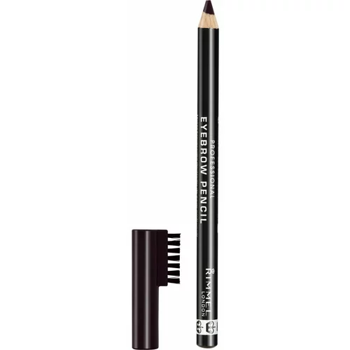 Rimmel London professional Eyebrow Pencil olovka za obrve s kistom 1,4 g nijansa 004 Black Brown za žene