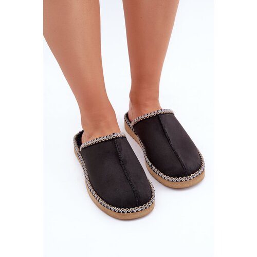 Inblu Home Footwear Slippers With Embroidery Women&amp;#039;s Black Slike