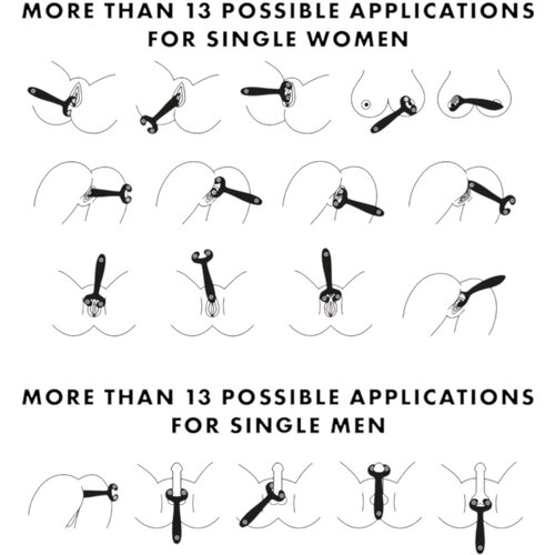 Satisfyer Vibrator za pare Endless Fun, črn Slike