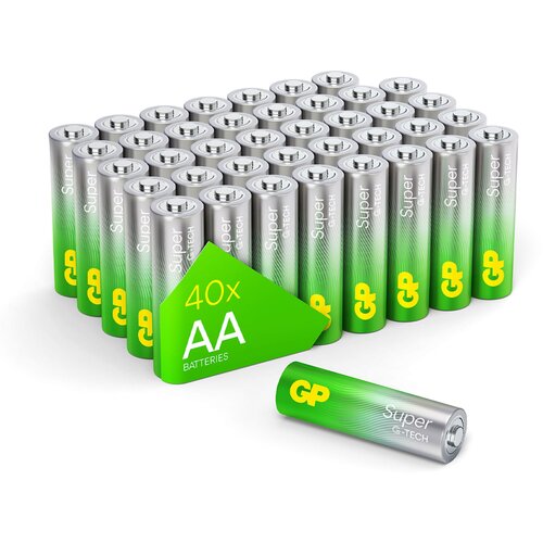 GP Batteries 1x40 GP Super Alkaline AA Mignon Batteries Blister 030E15AS40-2 Slike