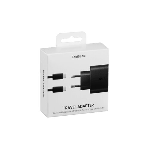 Samsung hi&amp;scaron;ni polnilec Super Fast Charge EP-TA845XBE 45W + kabel EP-DN975BBE TYPE C črn - original Slike