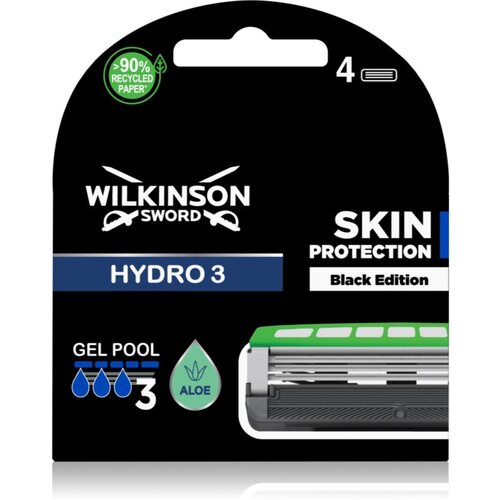 Wilkinson Sword Hydro3 Skin Protection Black Edition nadomestne glave 4 kos Cene