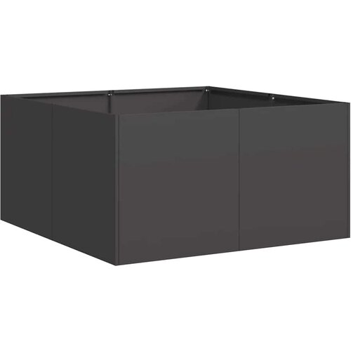 Maison Chic Cvetlični Lonec - Cvetlično korito Black 80x80x40 cm Hladno valjano jeklo, (21789954) Cene
