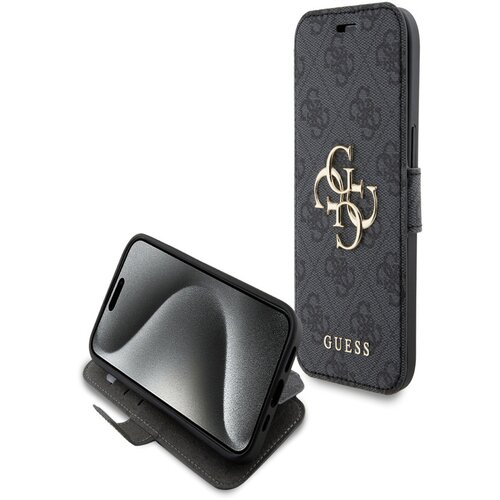 Guess Torbica Guess Bk Pu leather 4G Metal Logo za iPhone 15 6.1 siva (GUBKP15S4GMGGR) Cene