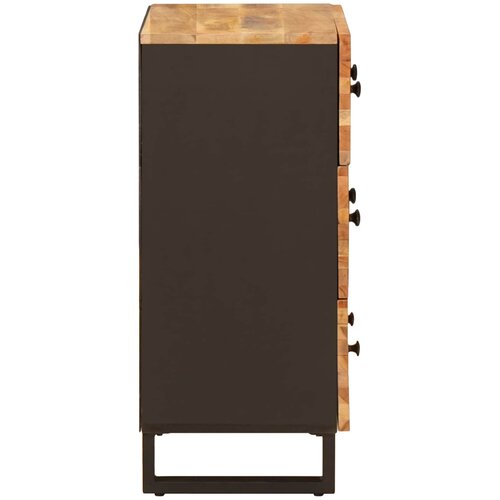  Kreveta 3 pcs Smeđa 60 x 33 x 75 cm Čvrsto drvo manga Slike