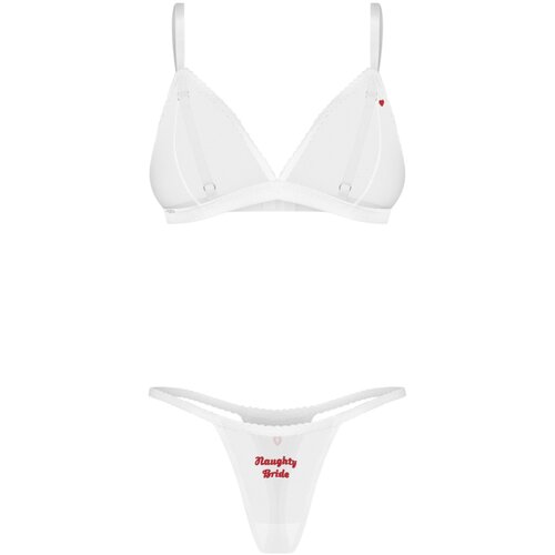 Obsessive Weddya Bride 3-pcs Set White S/M Slike
