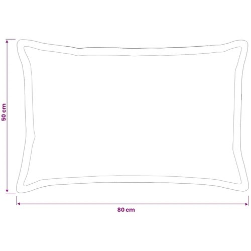  Presvlaka za jastuk 6 kom. HOUTEN Svijetlosmeđa 50 x 80 cm - Svjetlosmeđa 50 x 80 cm 6 Slike
