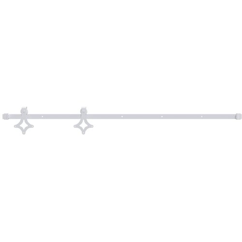 VidaXL Komplet opreme za drsna vrata 200 cm jeklo bele barve, (5000215451) Slike