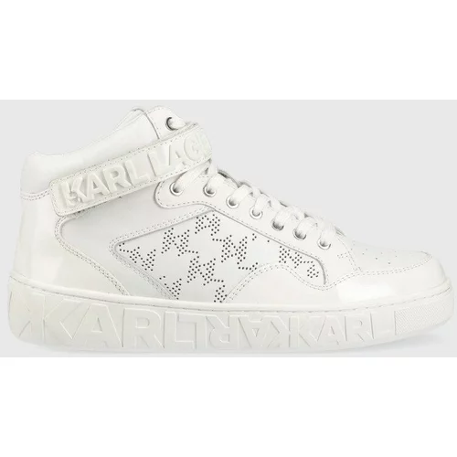 Karl Lagerfeld Kožne tenisice KL61056 KUPSOLE III boja: bijela