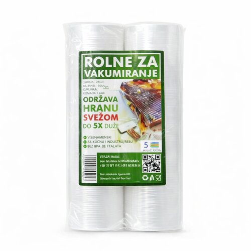 CD Plast Kese za vakumiranje hrane - Vakum kese za aparat za vakumiranje 15cm x 21m Slike