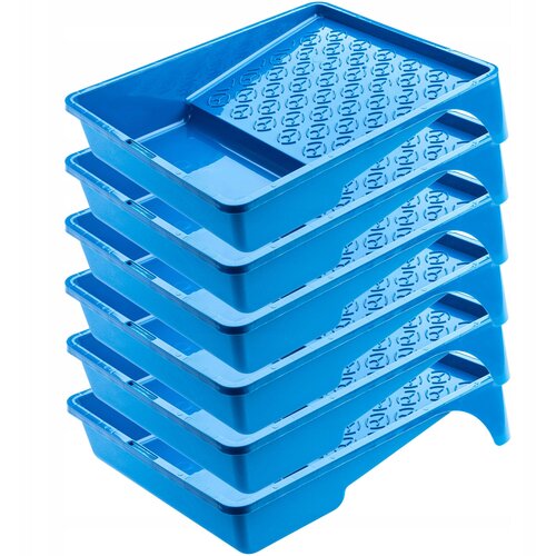 KADAX pladenj za barvo velik 255 x 330 mm za valjček za barvanje komplet pladnjev za valjčke 6 kosov, (5000356918) Slike