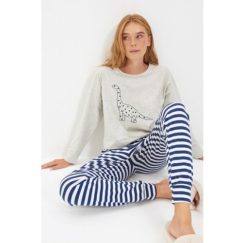 Trendyol Printed Knitted Pajamas Set Cene