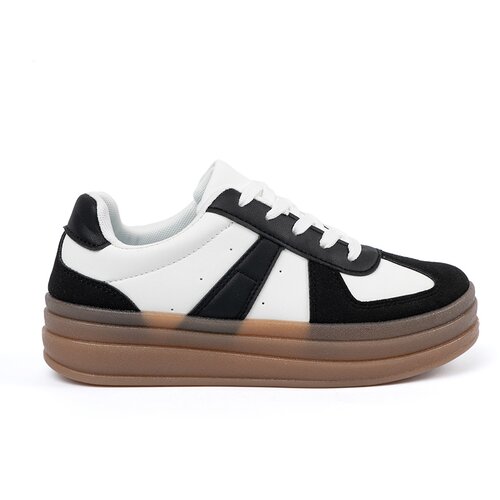 Shelvt Black and white platform sneakers Cijene