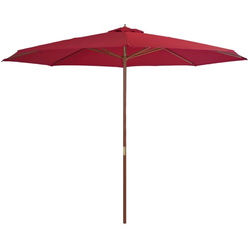 vidaXL vrtni suncobran s drvenom &scaron;ipkom 350 cm bordo Cijene