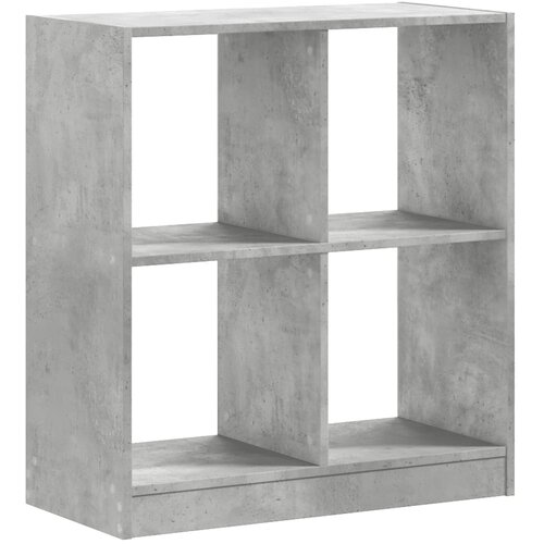 Maison Chic Knjižna omara - Knjižni regal betonsko siva 68,5x32x75 cm inženirski les, (21724947) Slike
