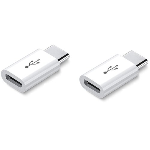 INF 2-Pack kratek adapter Android na USB-C z PD polnjenjem 5A White, (5000346892) Slike
