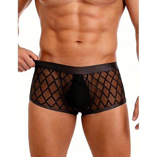 SuperLove Sexy Sheer Men Boxer 56 Black S Cene