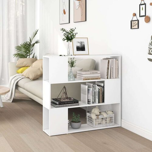 vidaXL Ormarić za knjige / sobna pregrada bijeli 100 x 24 x 94 cm Cijene