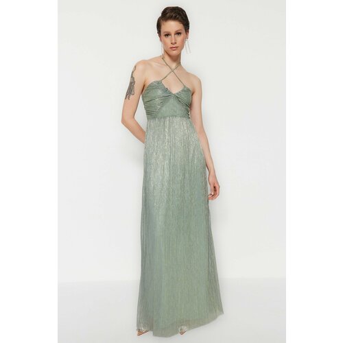 Trendyol Evening & Prom Dress - Green - A-line Cene