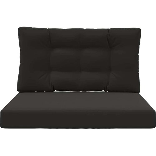  Jastuk za vanjsku sofU 2 pcs Crna Poliester - Crna 80 x 80 cm 1x sjedalo +1x naslon (3D s bartagom) Slike